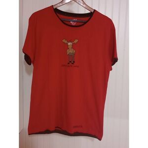 Chocolate mousse, red short sleeve Minnesota t-shirt size medium
